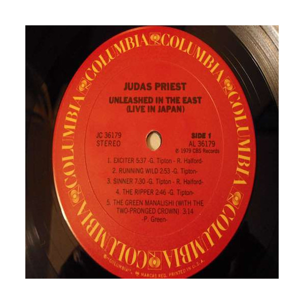 Judas Priest - Unleashed In The East LP Vinyl Record For Sale