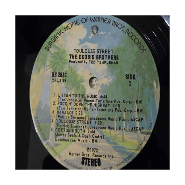 The Doobie Brothers - Toulouse Street LP Vinyl Record For Sale