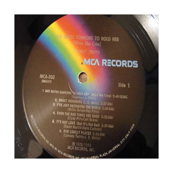 Conway Twitty - She Needs Someone To Hold Her LP Vinyl Record For Sale