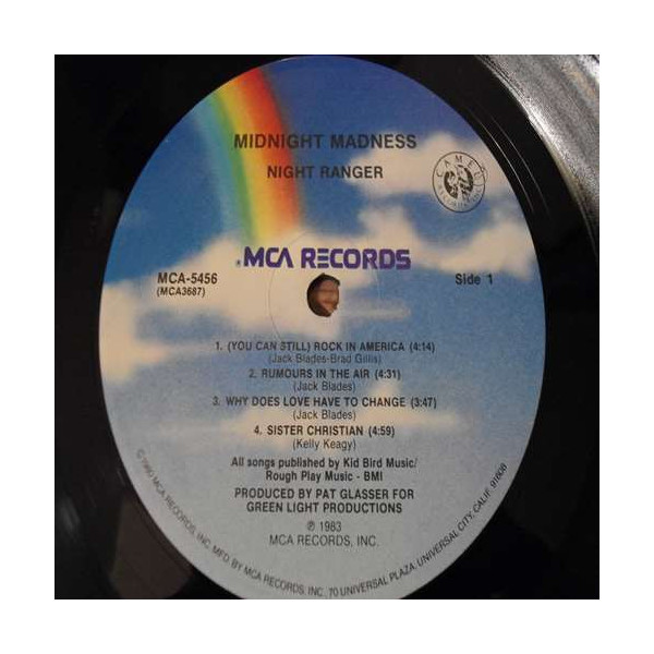 Night Ranger midnight madness vinyl lp record for sale