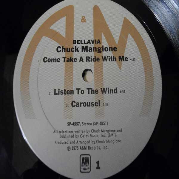 Chuck Mangione - Bellavia LP Vinyl Record For Sale