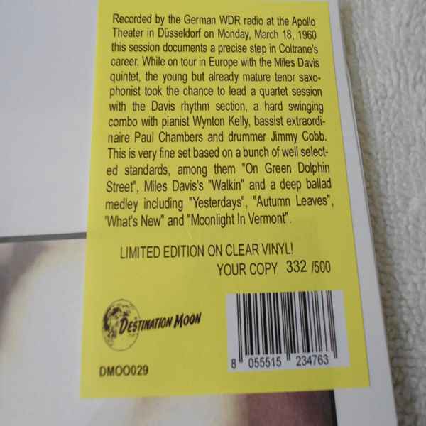 John Coltrane - Live At The Apollo Theater LP Vinyl Record For Sale