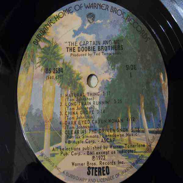 The Doobie Brothers - The Captain And Me LP Vinyl Record For Sale