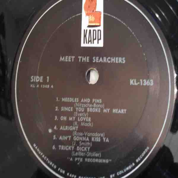 The Searchers - Needles & Pins LP Vinyl Record For Sale