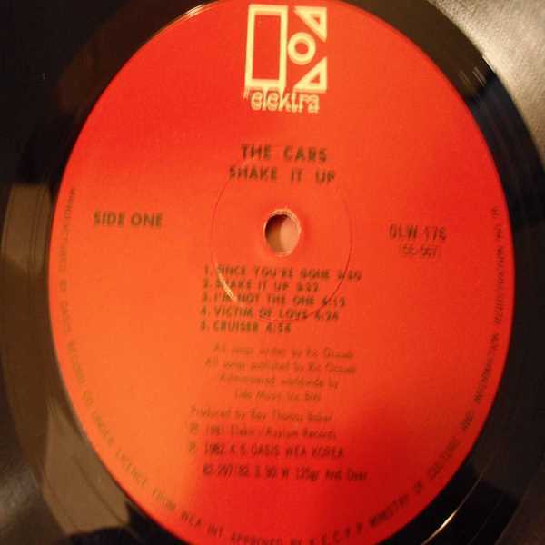 The Cars - Shake It Up LP South Korean Press Vinyl Record For Sale