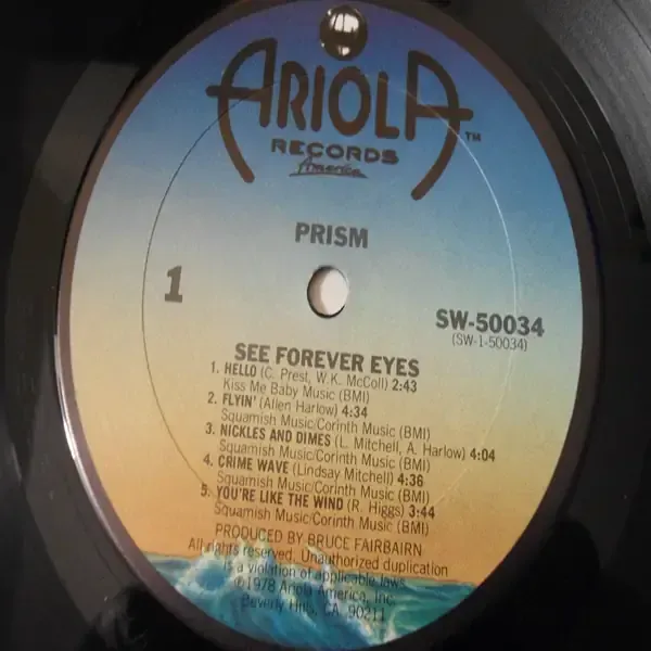 Prism - See Forever Eyes LP Vinyl Record For Sale