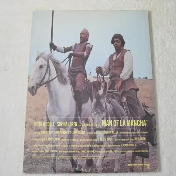 Man Of LaMancha - Soundtrack LP Vinyl Record For Sale