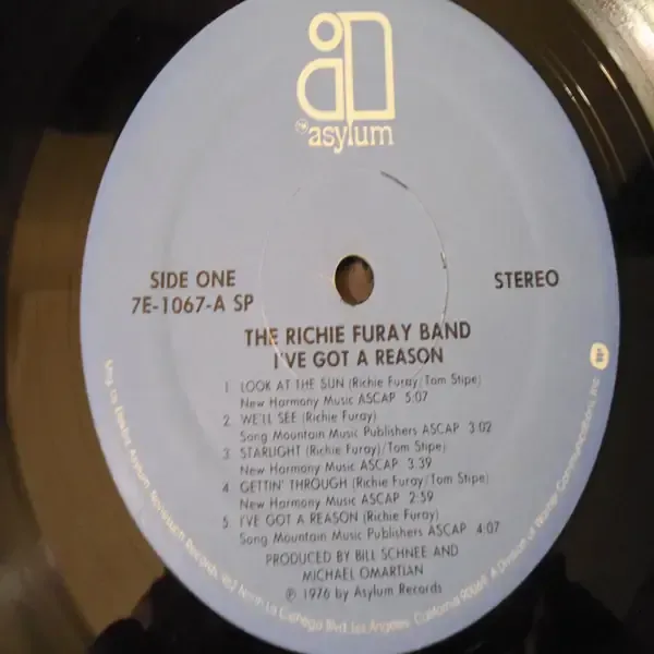 Richie Furay - I've Got A Reason LP Vinyl Record For Sale