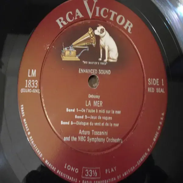 Toscanini / Debussy - LA Mer & Iberia LP Vinyl Record For Sale