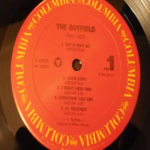 The Outfield - Play Deep LP Vinyl Record For Sale