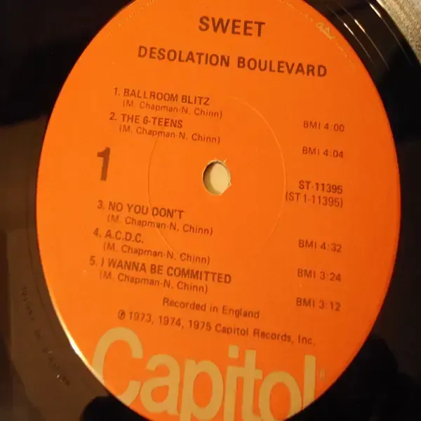 Sweet - Desolation Boulevard LP Vinyl Record For Sale