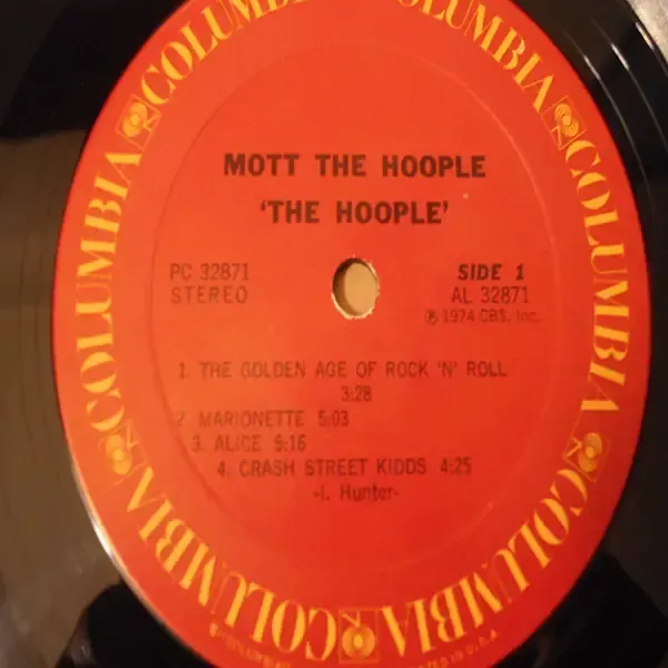 Mott The Hoople - The Hoople LP Vinyl Record For Sale