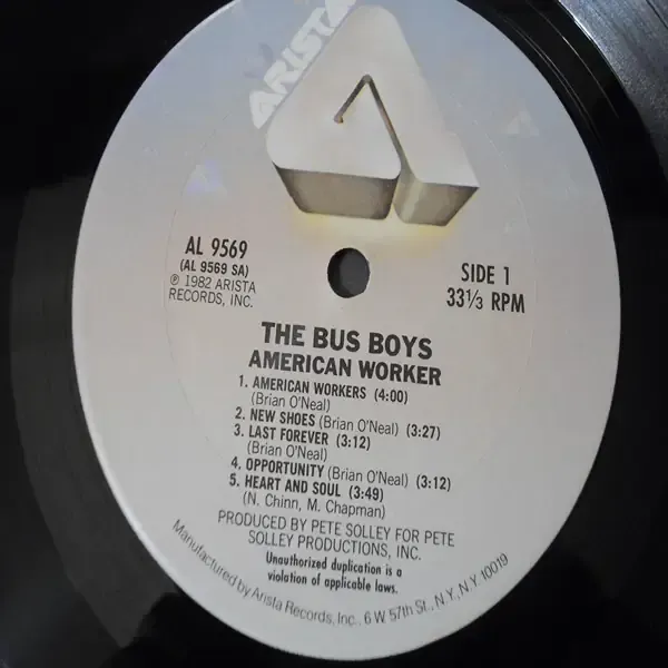 Bus Boys - American Worker LP Vinyl Record For Sale