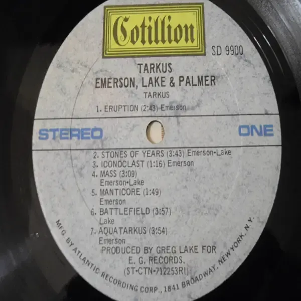 Emerson Lake & Palmer - Tarkus LP Vinyl Record For Sale