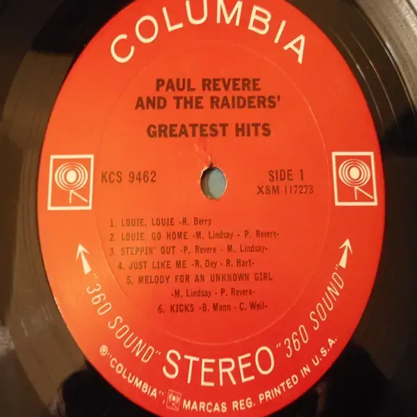 Paul Revere & The Raiders - Greatest Hits LP Vinyl Record For Sale