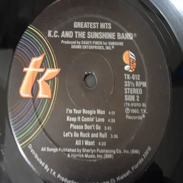 KC & The Sunshine Band - Greatest Hits LP Vinyl Record For Sale