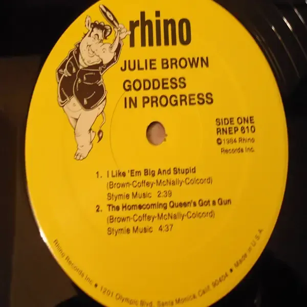 Julie Brown - Goddess In Progress Mini Album Vinyl Record For Sale