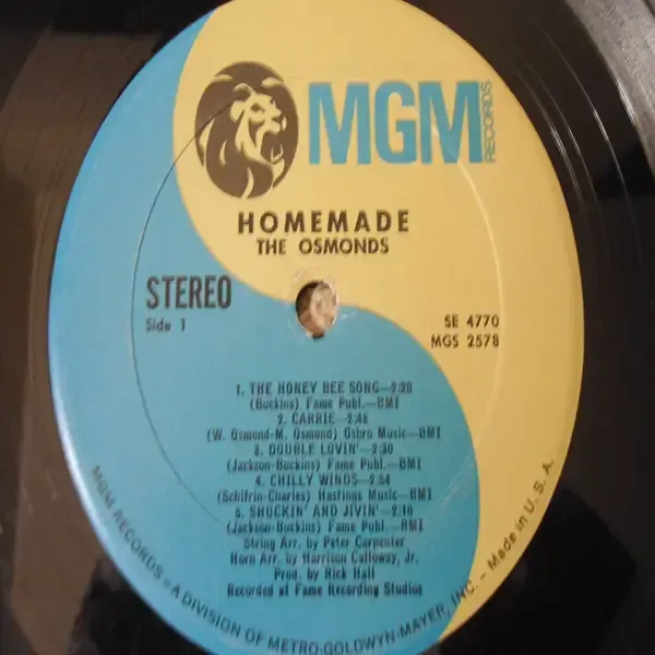 The Osmonds - Homemade LP Vinyl Record For Sale