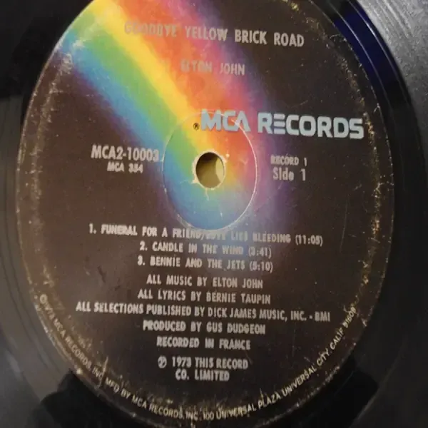 Elton John - Goodbye Yellow Brick Road 2xLP Vinyl Record For Sale