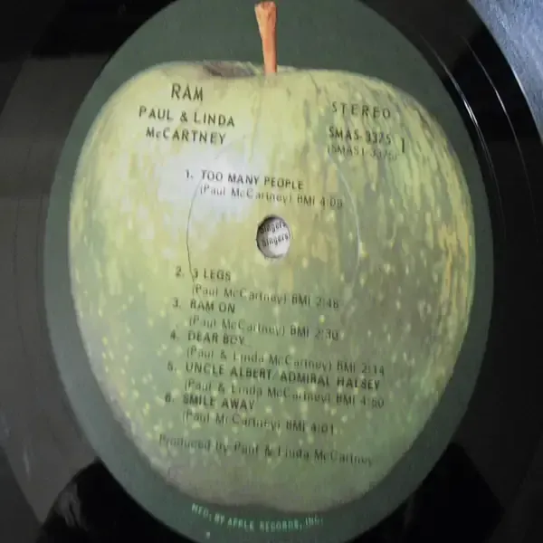 Paul McCartney - Ram LP Vinyl Record For Sale