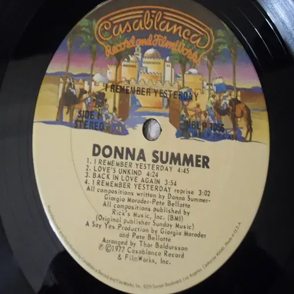 Donna Summer - I Remember Yesterday LP Vinyl Record For Sale