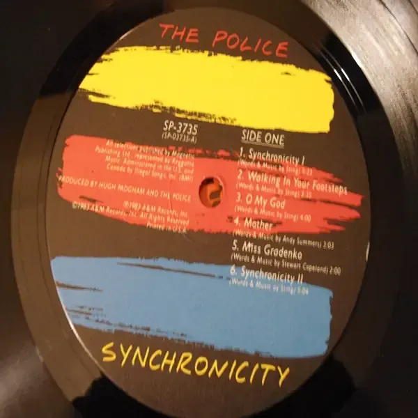 The Police - Synchronicity LP Vinyl Record For Sale