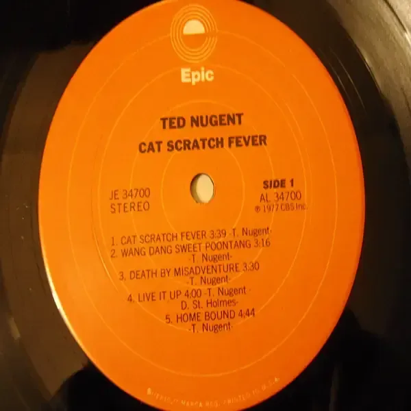 Ted Nugent - Cat Scratch Fever LP Vinyl Record For Sale