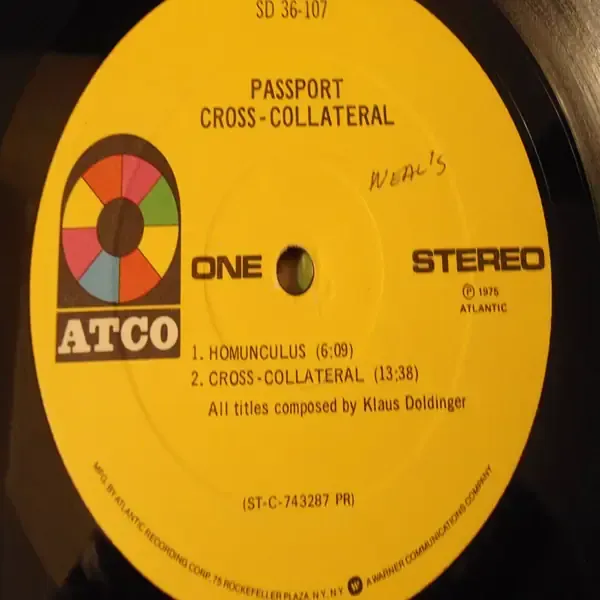 Passport - Cross-Collateral LP Vinyl Record For Sale