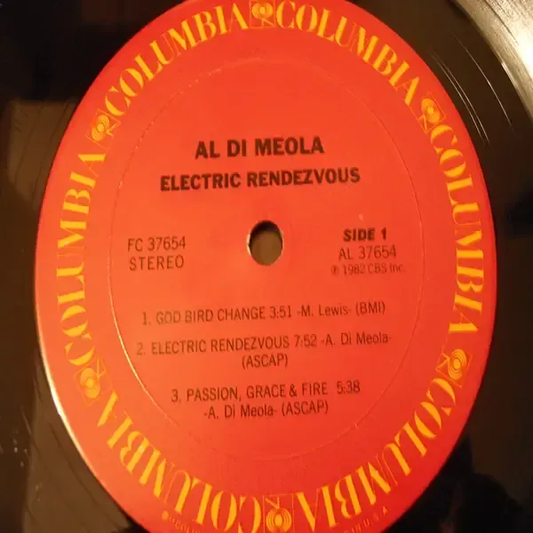 Al Di Meola - Electric Rendezvous LP Vinyl Record For Sale