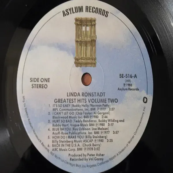 Linda Ronstadt - Greatest Hits Volume Two Vinyl LP Record For Sale