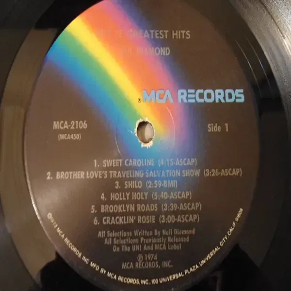 Neil Diamond - His 12 Greatest Hits LP Vinyl Record For Sale