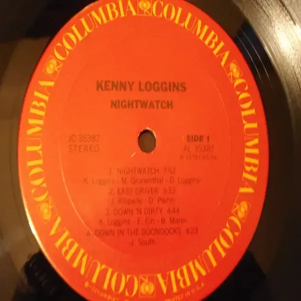 Kenny Loggins - Nightwatch LP Vinyl Record For Sale