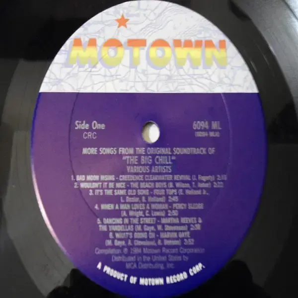 The Big Chill - Original Motion Picture Soundtrack LP Vinyl Record For Sale