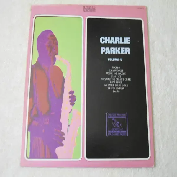 Charlie Parker - Volume IV LP Vinyl Record For Sale Charlie Parker - Volume IV LP Vinyl Record For Sale
