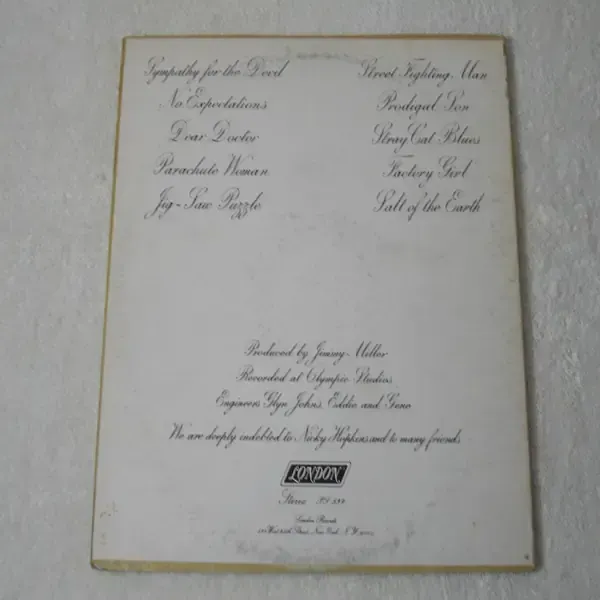 Rolling Stones - Beggars Banquet LP Vinyl Record For Sale
