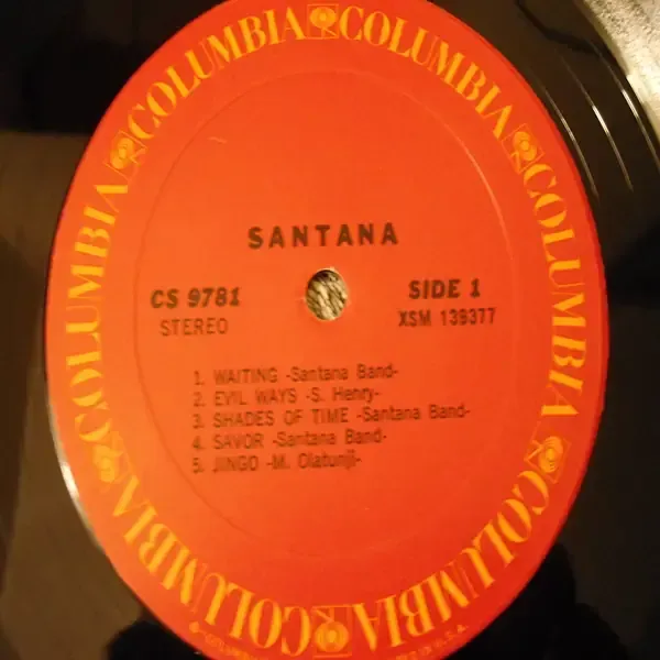Santana - Self Titled LP Vinyl Record For Sale