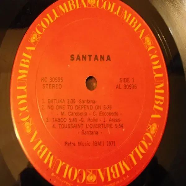 Santana - Self Titled LP Vinyl Record For Sale