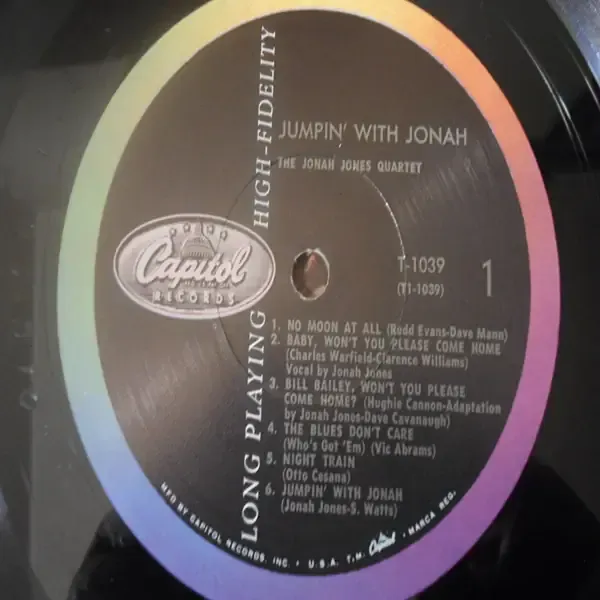 Jonah Jones - Jumpin' With Jonah LP Vinyl Record For Sale