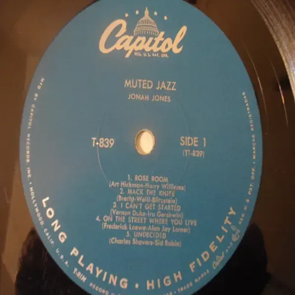 Jonah Jones - Muted Jazz LP Vinyl Record For Sale