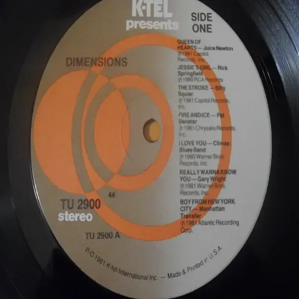 Dimensions - Soft Rock Compilation Vinyl LP Record For Sale
