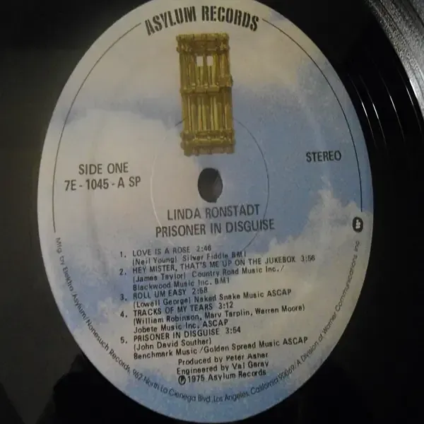 Linda Ronstadt - Prisoner In Disguise Vinyl LP Record For Sale