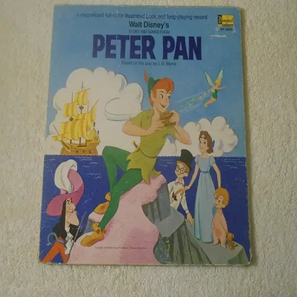 Walt Disneys Peter Pan Vinyl LP Record For Sale