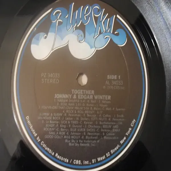 Johnny & Edgar Winter - Together LP Vinyl Record For Sale