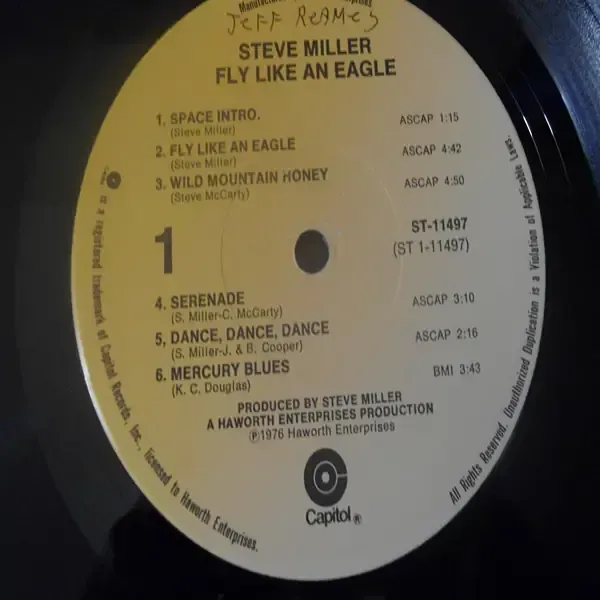 Steve Miller Band - Fly Like An Eagle Vinyl Lp Record For Sale
