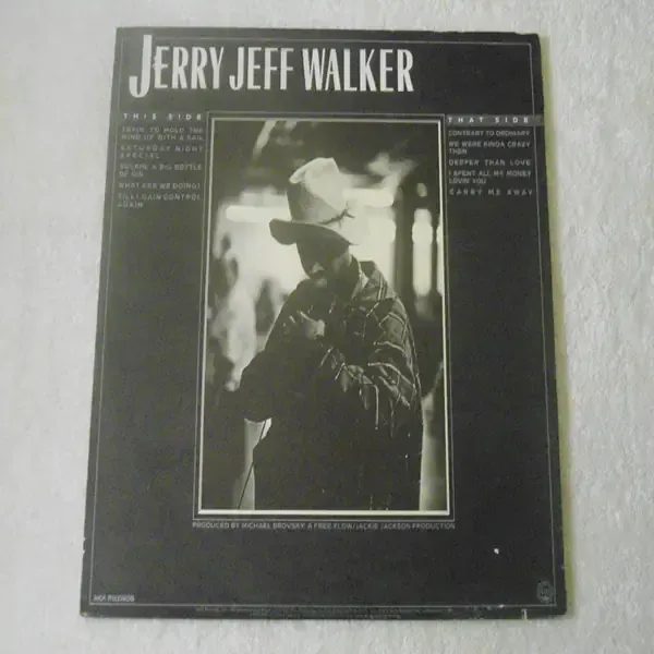 Jerry Jeff Walker - Contrary To Ordinary LP Vinyl Record For Sale