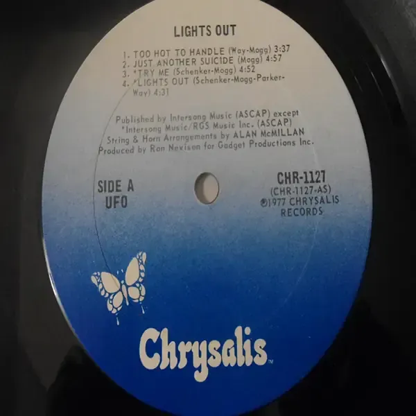 UFO - Lights Out LP Vinyl Record For Sale