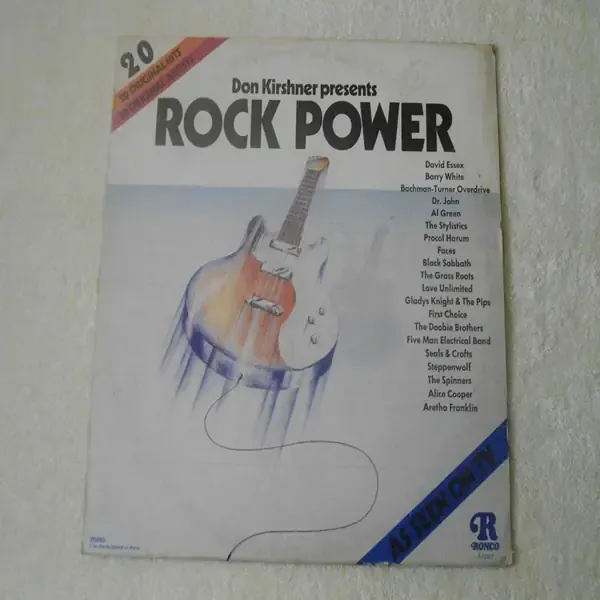 Rock Power - 20 Original Hits / 20 Original Artists LP Vinyl Record For Sale
