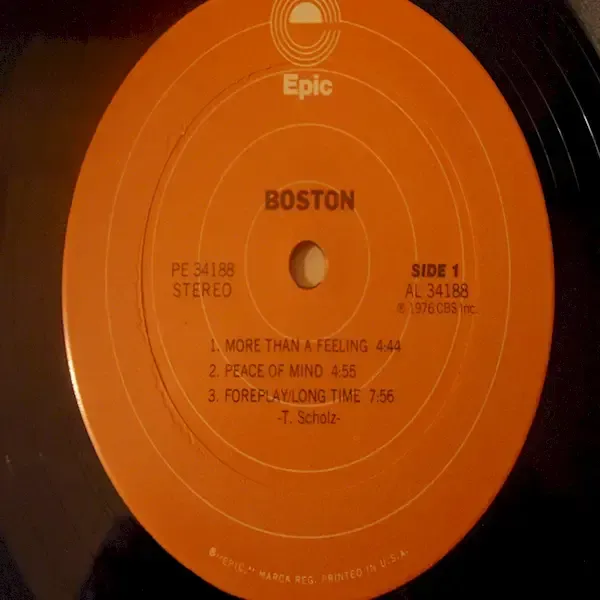 Boston - Self Titled Debut Vinyl LP Record For Sale