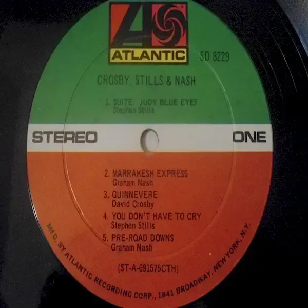 Crosby Stills & Nash - Self Titled Vinyl LP Record For Sale