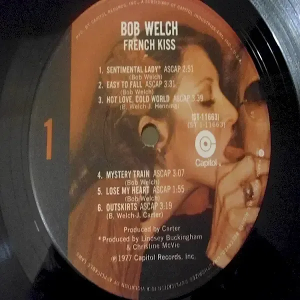 Bob Welch - French Kiss LP Vinyl Record For Sale
